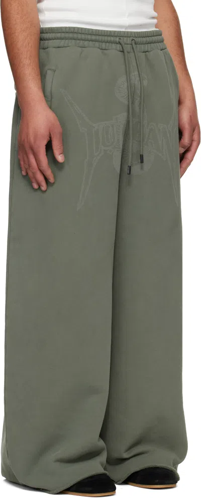 Lu'u Dan Bontan Drawstring Sweatpants In Green