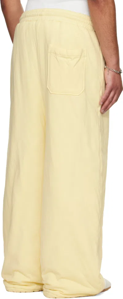 Lu'u Dan Thickened Bontans Drawstring Sweatpants In Yellow