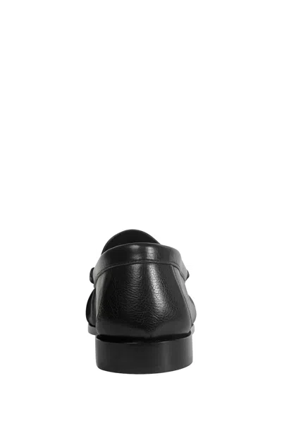 Saint Laurent Le Loafer Loafers In Polished Wrinkled Leather In Black
