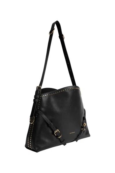Givenchy Stud Embellished Medium Voyou Bag In Black
