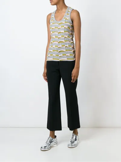 Junya Watanabe Patchwork Tank Top In Gray