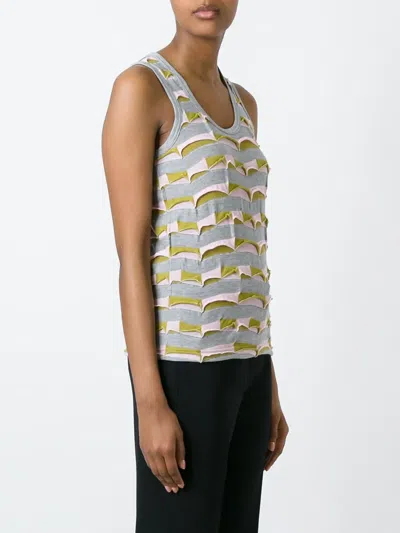 Junya Watanabe Patchwork Tank Top In Gray