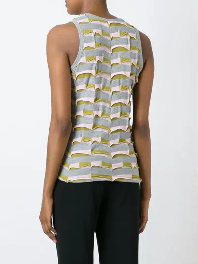Junya Watanabe Patchwork Tank Top In Gray
