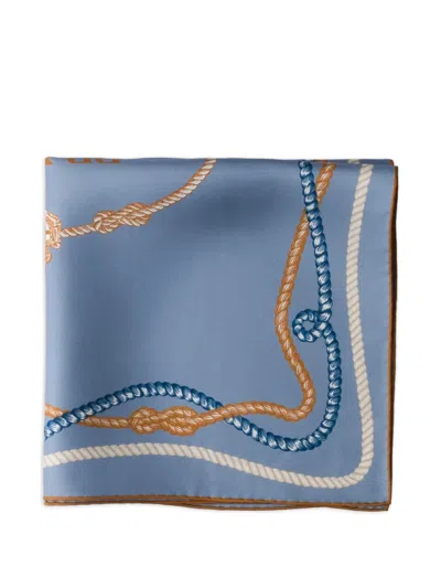 Prada Silk Scarf In Neutral