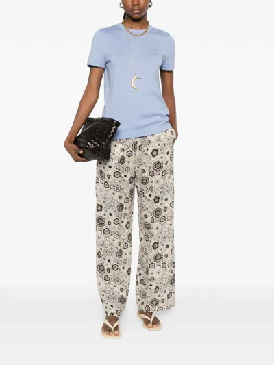 Bompard Round Neck T-shirt In Blue