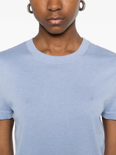 Bompard Round Neck T-shirt In Blue