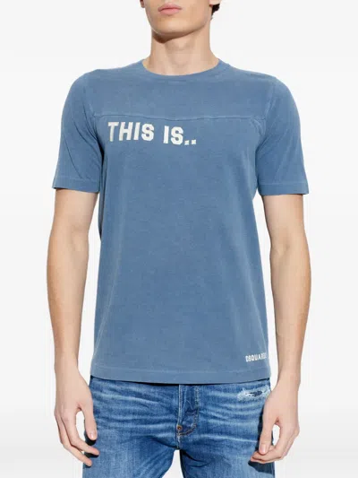 Dsquared2 This Is T-shirt In Blue
