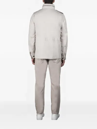Moorer Denver-s1 Flap-pocket Jacket In Neutral