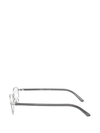 Ray Ban Rectangle Metal Glasses In Pattern