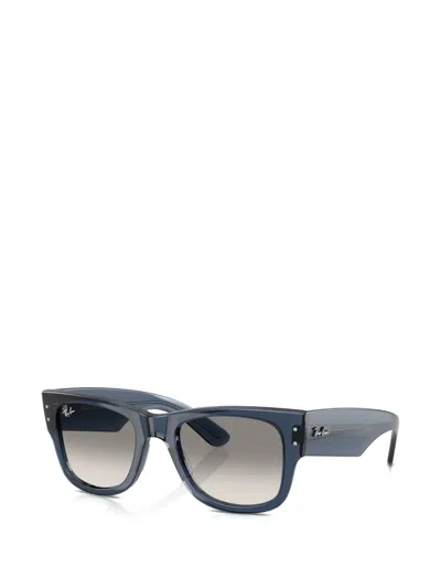 Ray Ban Square Frame Sunglasses In Blue