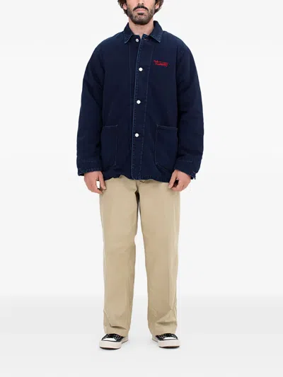 Visvim Indigo Logo Jacket In Blue