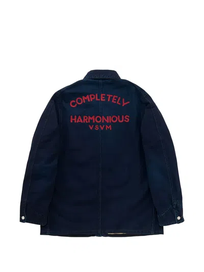 Visvim Indigo Logo Jacket In Blue