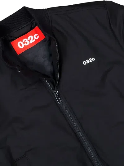 032c Zip-up Bomber Jacket In Black