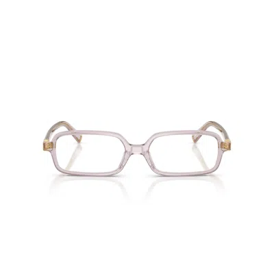 Miu Miu Full-frame Plain Mirror In Red