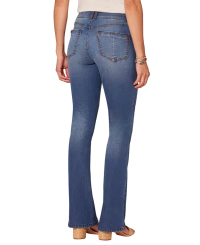 Democracy Petite "ab"solution Luxe Touch Itty Bitty Bootcut Jeans In Blue