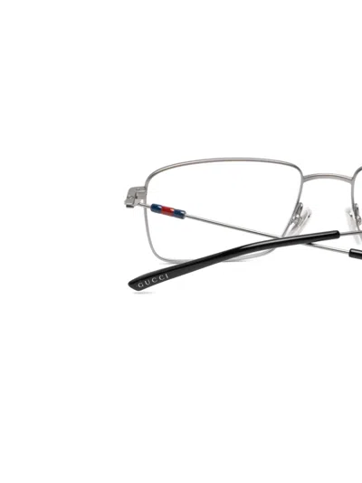 Gucci Rectangle-frame Glasses In Pattern