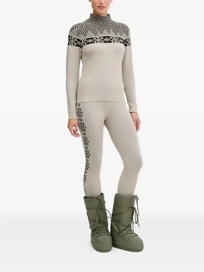 Newland Geometric-patterned Sweater In Neutral