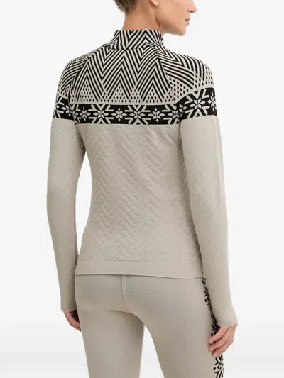 Newland Geometric-patterned Sweater In Neutral