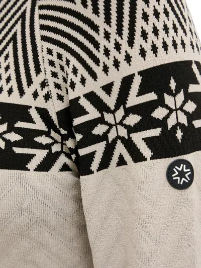 Newland Geometric-patterned Sweater In Neutral