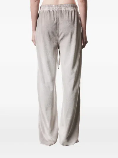 Thom Krom Elasticated Drawstring Pants In Gray