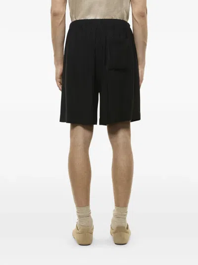 Laneus Drawstring Embroidered Shorts In Neutral