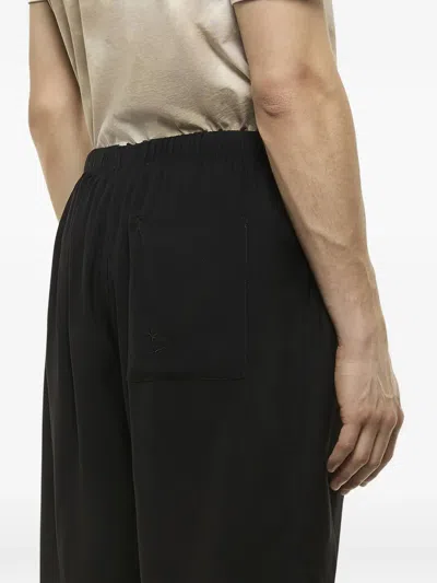 Laneus Drawstring Embroidered Shorts In Neutral