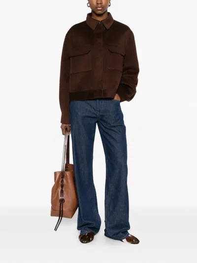 Bompard Buttoned Jacket In Brown