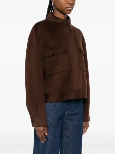 Bompard Buttoned Jacket In Brown