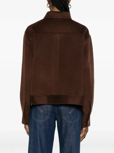 Bompard Buttoned Jacket In Brown