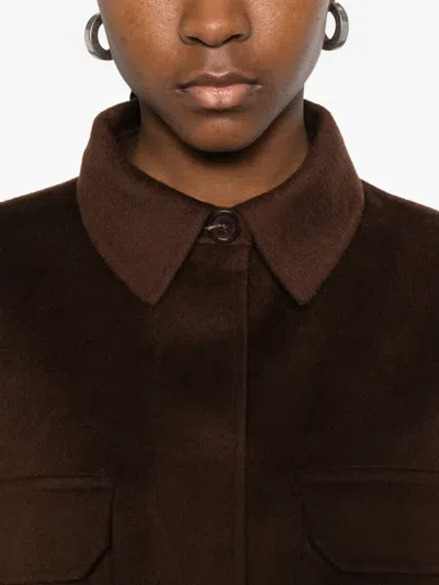 Bompard Buttoned Jacket In Brown