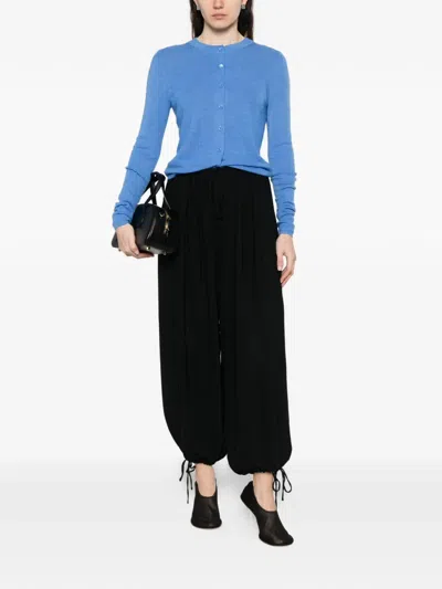 Bompard Buttoned Cardigan In Blue