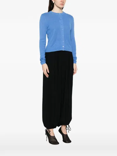 Bompard Buttoned Cardigan In Blue