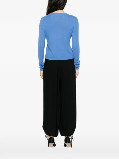 Bompard Buttoned Cardigan In Blue