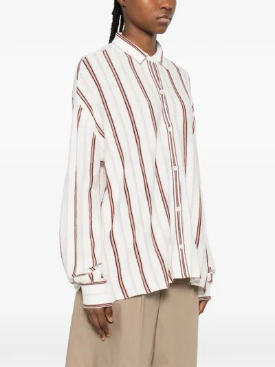 Bompard Striped Button Shirt In Multi