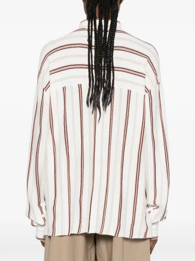 Bompard Striped Button Shirt In Multi