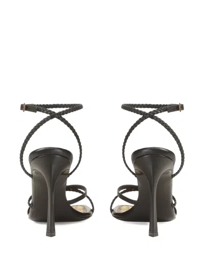 Sergio Rossi Braid Sandals In Black