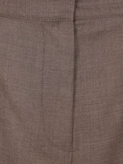 Dušan Elasticated Wool Trousers In Brown