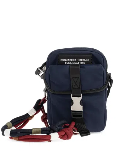 Dsquared2 Heritage Shoulder Bag In Blue