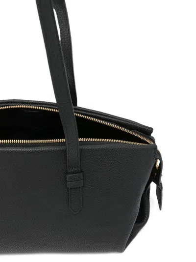 System Top Handle Shoulder Bag In Black
