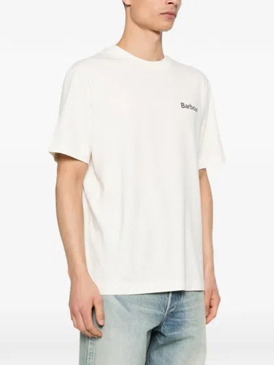 Barbour Logo-print T-shirt In Neutral