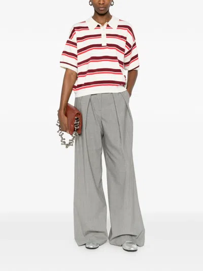 Gestuz Taia Short Sleeve Polo Pullover In Multi