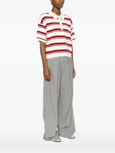 Gestuz Taia Short Sleeve Polo Pullover In Multi