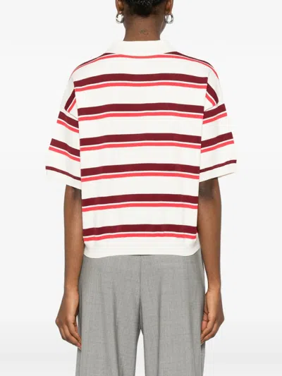 Gestuz Taia Short Sleeve Polo Pullover In Multi