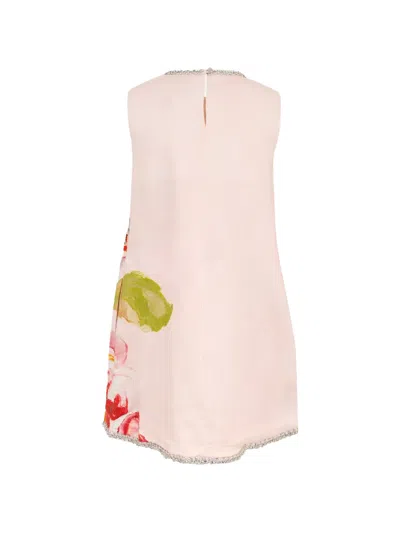 Acler Anglesey Floral Embellished Mini Dress In Pink