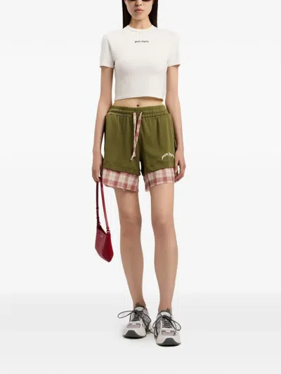 Palm Angels Classic Logo Baby T-shirt In Neutral