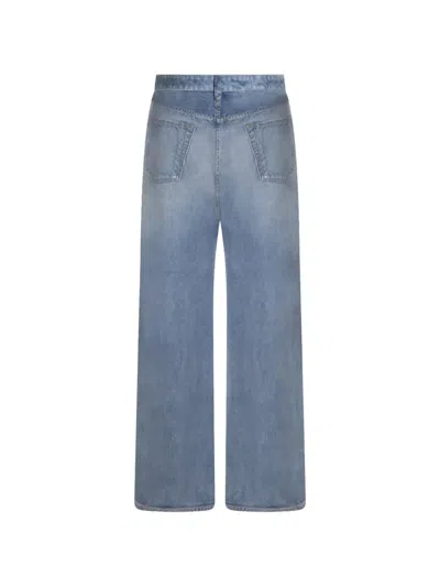 Rag & Bone Button Jeans In Blue