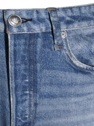 Rag & Bone Button Jeans In Blue