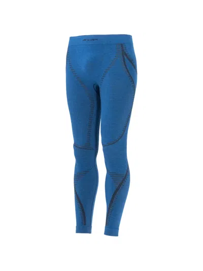 Accapi Ergowool Patterned Wool Leggings In Blue