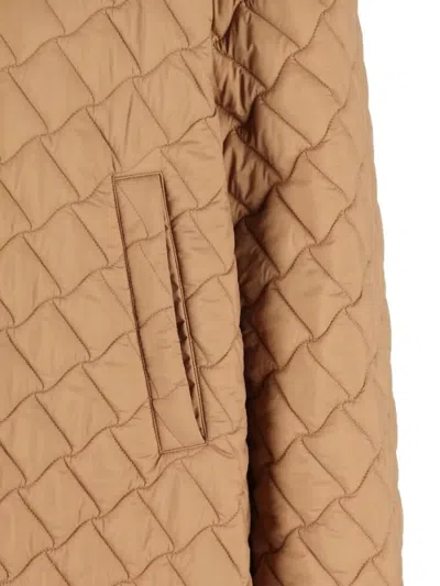 Herno A-shape Down Jacket In Quilting Ecoage In Neutral