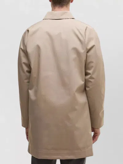 Barbour Long Collared Jacket Lorden Side Pockets In Brown